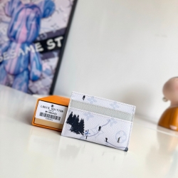 LOUIS VUITTON ダブルカードケース カラードモノグラム キャンバス メンズ 11×7×1.5cm