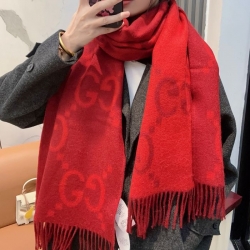 グッチ 新作 大G両面カシミヤスカーフ 45x200cm