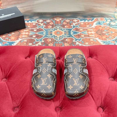 【LOUISVUITTON】BIRKENSTOCKコラボボストンサンダルスリッポンメンズレディース