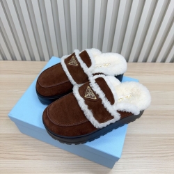 【PRADA】ウールスリッポンレディース