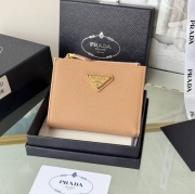 PRADA 二つ折り財布 サフィアーノレザー メンズ 10×9×2cm
