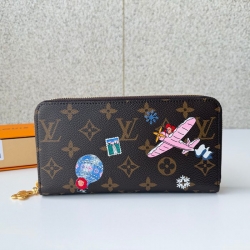 LOUIS VUITTON ジッピー ウォレット モノグラム キャンバス レディース 5×10.5×2.5cm