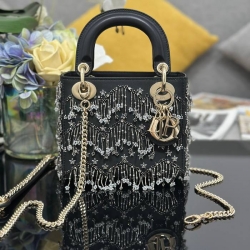 ディオール ハンドバッグ レディディオール 17×15×7cm