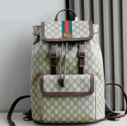 グッチ スタイル オフィディア スモール リュック ブラウン サイズ：29×40.5×13.5cm