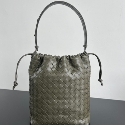 BV ショルダーバッグ レザー ハンドバッグ バケツ 33×24×14cm