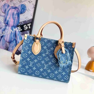 LV ショルダーバッグ ハンドバッグ オンザゴー 25×19×11.5cm