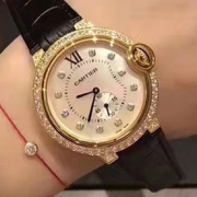 CARTIER バロンブルー 36mm クォーツ レディース 新作