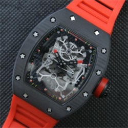 RICHARD MILLE 手巻き 赤ラバーベルト 本格派