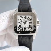 CARTIER W20106X8 サントス クロコダイルストラップ 良質