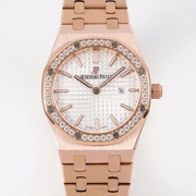 AUDEMARS PIGUET 67651OR BF新品 ロイヤルオーク クォーツ シルバー文字盤