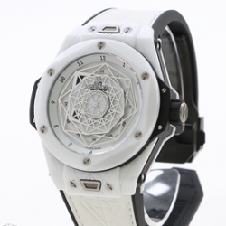 HUBLOT ビッグバン 415.HX.2027.VR.MXM19 Noob製品 ウニコ サンブルー セラミックホワイト 極美品