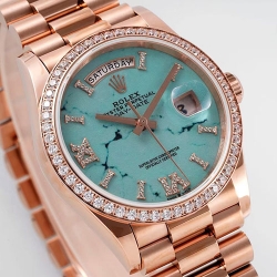 ROLEX M128345RBR デイデイト 36mm ターコイズ 希少