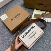 BURBERRY ショルダーバッグ コットンキャンバス メンズ 18×12×8cm