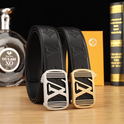 LV メンズ ベルト 自動バックル 35mm