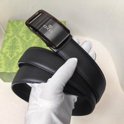 グッチ メンズ ベルト 自動バックル 35mm