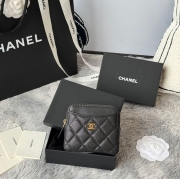 CHANEL コインパース カーフレザー レディース 11×9.5×1.5cm