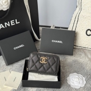 CHANEL カードケース カーフレザー レディース 11×7.5cm