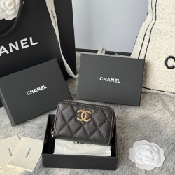 CHANEL カードケース カーフレザー レディース 11×7.5cm
