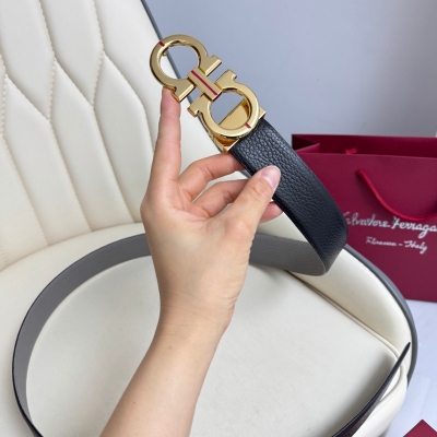 フェラガモ メンズ ベルト 両面用 3.5cm