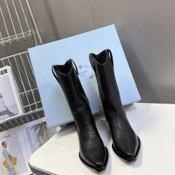 【PRADA】ウエスタンブーツレディース