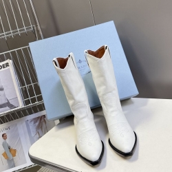 【PRADA】ウエスタンブーツレディース