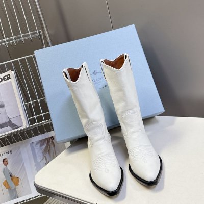 【PRADA】ウエスタンブーツレディース