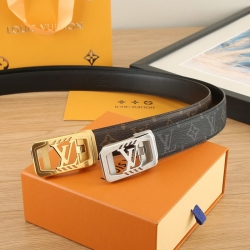 LV メンズ ベルト 自動バックル 35mm