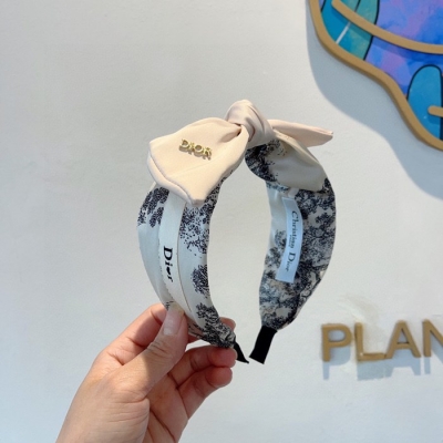 ディオール スタイル ヘアバンド ボウ