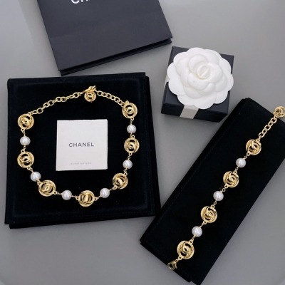 シャネル スタイル ネックレス ブレスレット