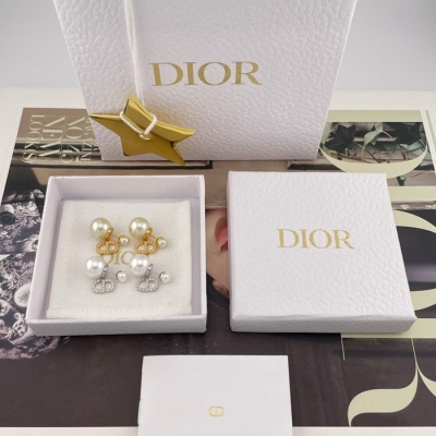 ディオール スタイル ピアス CD パール