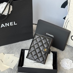 CHANEL パスポートケース カーフレザー ユニセックス 15×10×3cm