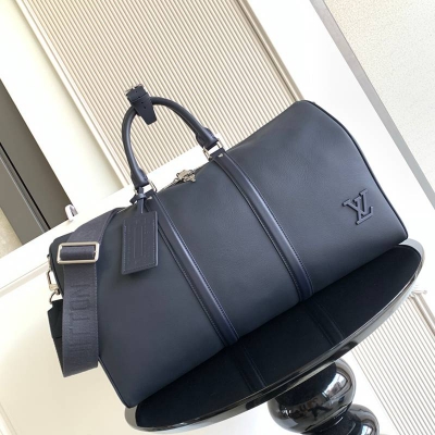 LOUIS VUITTON キープオール 50 LVアエログラム レザー メンズ 50×29×23cm