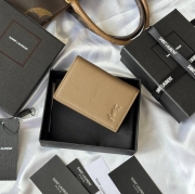 YSL カードケース カーフレザー ユニセックス 7.5×11×1cm