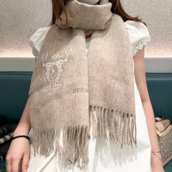 エルメス 新作2025 男女兼用スカーフ。カシミヤ 32x160