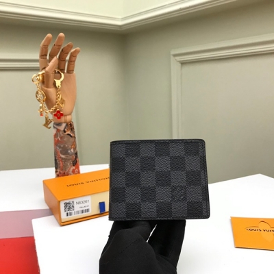 LOUIS VUITTON スレンダー ウォレット ダミエ グラフィット メンズ 11.9×9cm