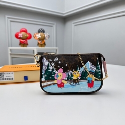 LOUIS VUITTON ミニポシェット アクセサリー モノグラム キャンバス レディース 15.5×10.5×4cm