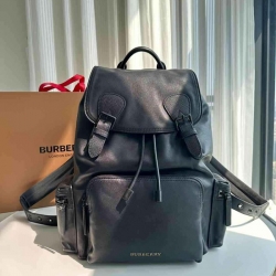 バーバリー スタイル レザー リュック ブラック金具 サイズ：42×28×-cm