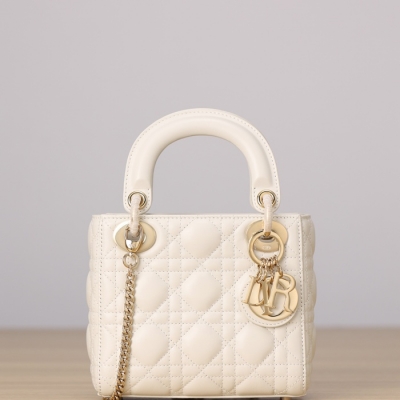 ディオール ハンドバッグ レディディオール 17×15×7cm