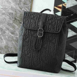 ディオール スタイル デイリー リュック グレイヴティ柄 ブラック サイズ：30.5×41.5×15.5cm