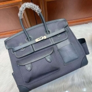 HERMES バーキン 35 カーゴ キャンバス×スウィフト レディース 35×25×18cm