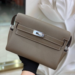 HERMES ケリーメッセンジャー ショルダーバッグ ユニセックス 25×20×8cm