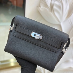 HERMES ケリーメッセンジャー ショルダーバッグ ユニセックス 25×20×8cm