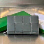 BOTTEGA VENETA イントレチャート ステッチ ロングウォレット メンズ 19×11.4×2cm