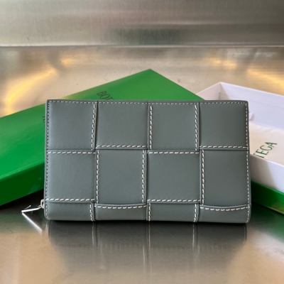 BOTTEGA VENETA イントレチャート ステッチ ロングウォレット メンズ 19×11.4×2cm