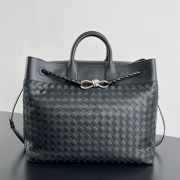 BOTTEGA VENETA アンディアモ キャンバス×レザー トート ユニセックス 43×39×20cm