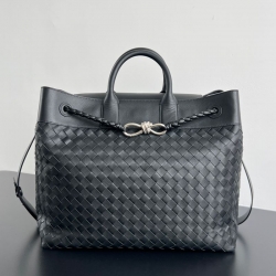 BOTTEGA VENETA アンディアモ キャンバス×レザー トート ユニセックス 43×39×20cm