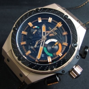 HUBLOT キングパワー クロノグラフ サンドブラスト加工 出来栄え良好