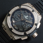 HUBLOT キングパワー ベゼル全面ダイヤ お洒落腕時計