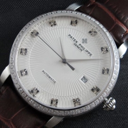 PATEK PHILIPPE カラトラバ ホワイトストライプ文字盤 人気新作