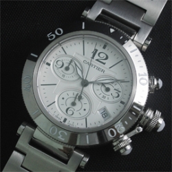 CARTIER パシャ シータイマー レディース クロノ 37mm クォーツ搭載